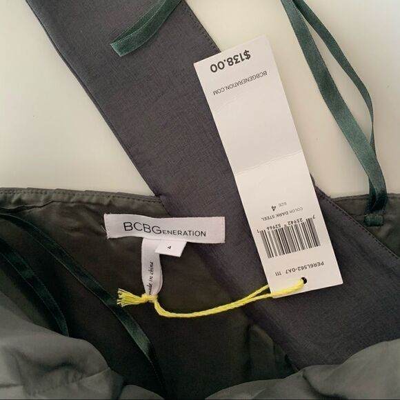 BCBGENERATION GRAY ONE SHOULDER MINI DRESS - Picture 11 of 12